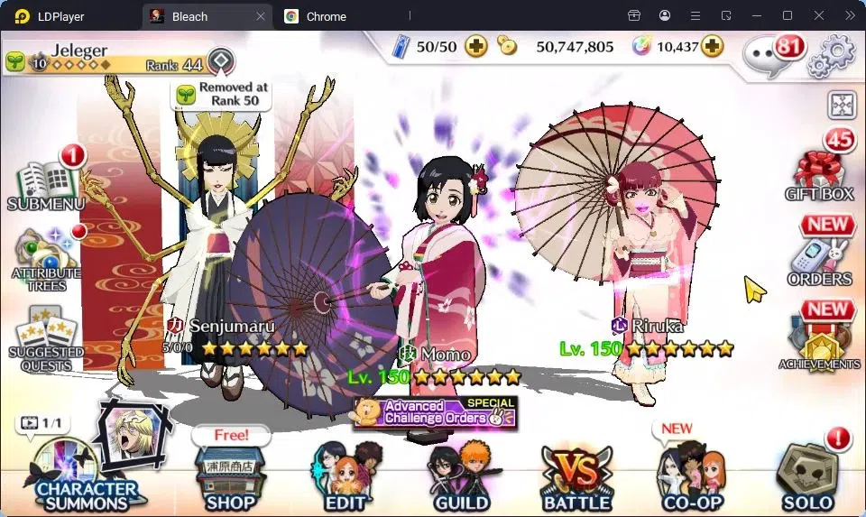 Bleach: Brave Souls Accounts Starter GLOBAL|10K Orb+75K BP|Fresh Story|Ichigo 1