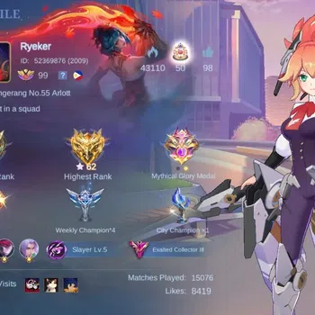 Mobile Legends: Bang Bang Accounts Collector Global|Hero 133|Skin 426|Exalted|Legend Alu|JJK Julian|Asp