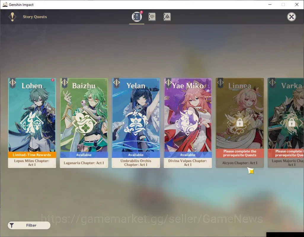 Genshin Impact Accounts ASIA|AR 55|3 Limited + 2 (*5 Weapon)|ArlecchinoC1+ image 19