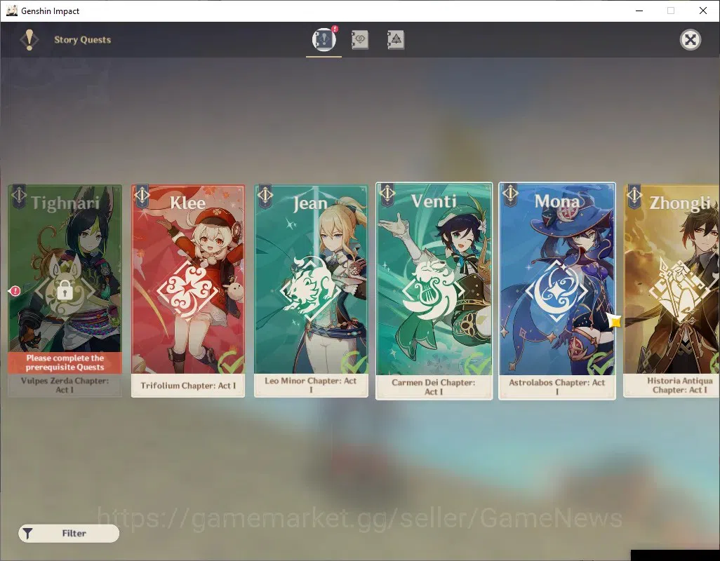Genshin Impact Accounts ASIA|AR 55|3 Limited + 2 (*5 Weapon)|ArlecchinoC1+ image 20