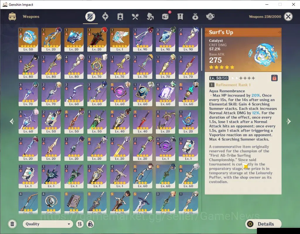 Genshin Impact Accounts ASIA|AR 57|9 Limited+5(*5Wep)|Zibai,Xilonen,Nefer, image 4