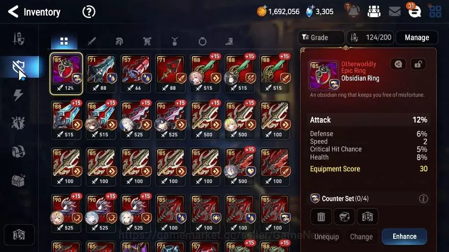Epic Seven Accounts High-End GLOBAL UnVerif|6 ML(Shepred DarkDiane,EIlynav,etc)+Estele,Setsuka,AB Fumyr,Etc|AUTO WB 13