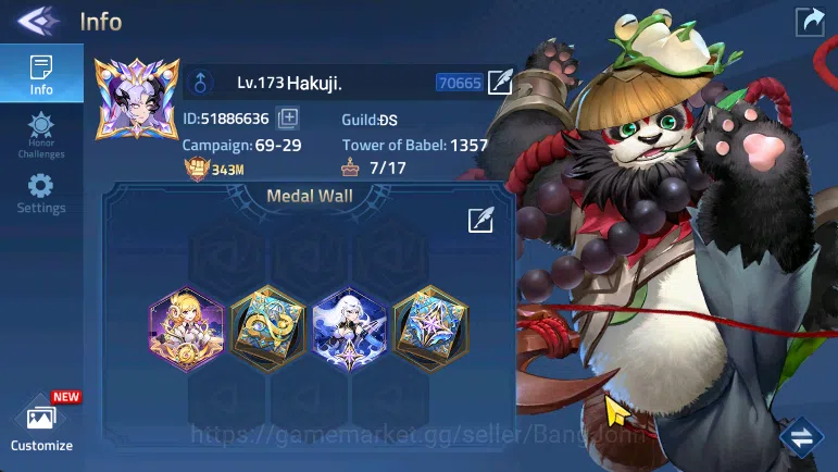 Server 70xxx Lvl173 | Hero 189 | 3 Hero Nexus | 5 Hero UR | 31 Hero Awakend | 2 Skin Epic Rista,Xeno | Power 343M VIP 10RA208B Mobile Legends: Adventure Accounts Server 70xxx Lvl173 | Hero 189 | 3 Hero Nexus | 5 image 1