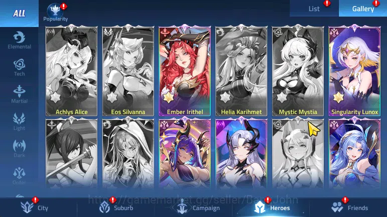 Mobile Legends: Adventure Accounts Server 70xxx Lvl173 | Hero 189 | 3 Hero Nexus | 5 Hero UR | 31 Hero Awakend | 2 Skin Epic 3