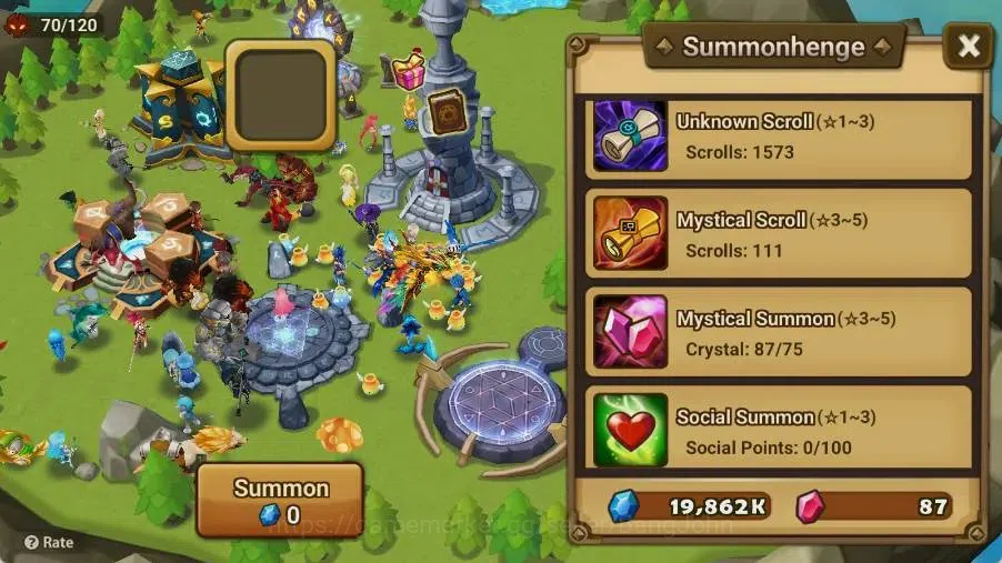 Summoners War: Sky Arena Accounts Starter GLOBAL | NB 5 TESHAR,Starter Gacha 115 12Y+160 11Y Scrool, 3 Legendary All 5