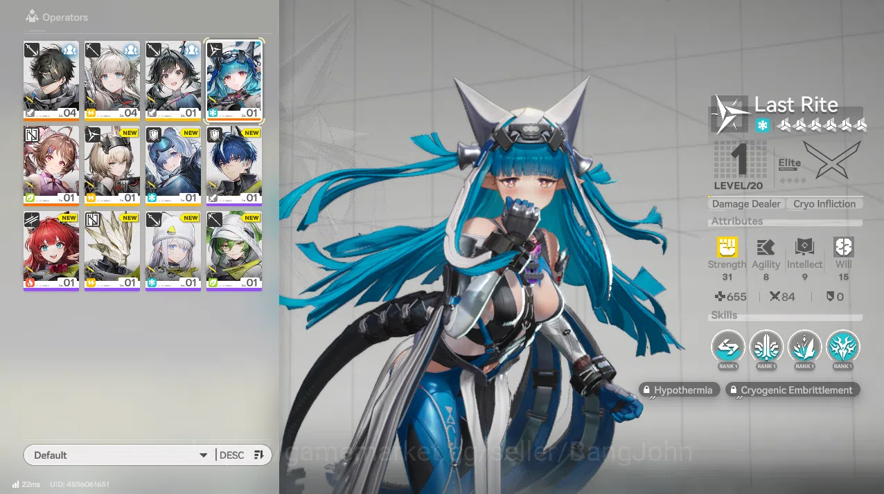 Arknights: Endfield Accounts Starter Fresh | ASIA | SSR Last Rite + Best Suppor image 2