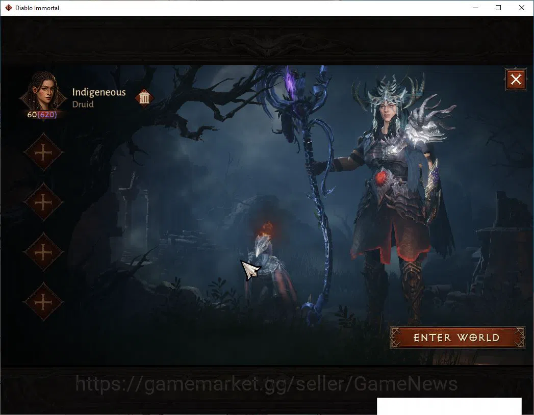 Diablo Immortal Starter SEA - Verathiel|Lv60 (620)|Druid|35K CR|Reso 480|  image 1