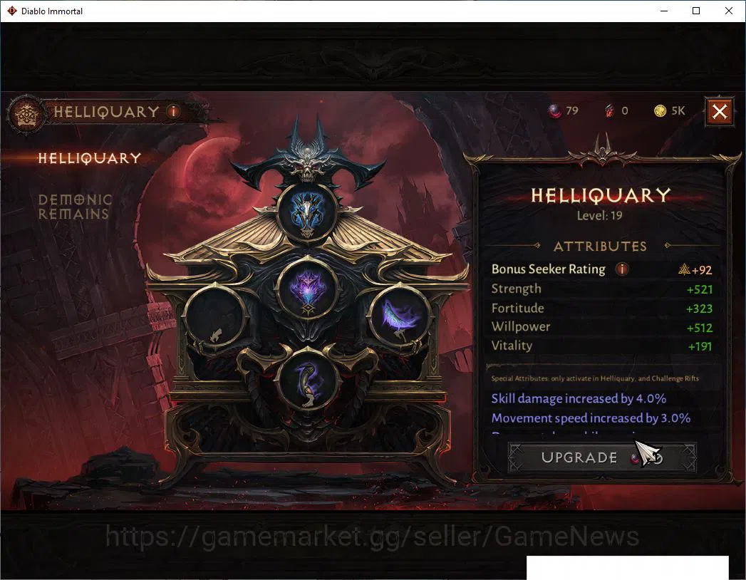 Diablo Immortal Accounts Starter SEA - Verathiel|Lv60 (620)|Druid|35K CR|Reso 480| Paragon Maledictor| Inferno II|Hell Lv 11