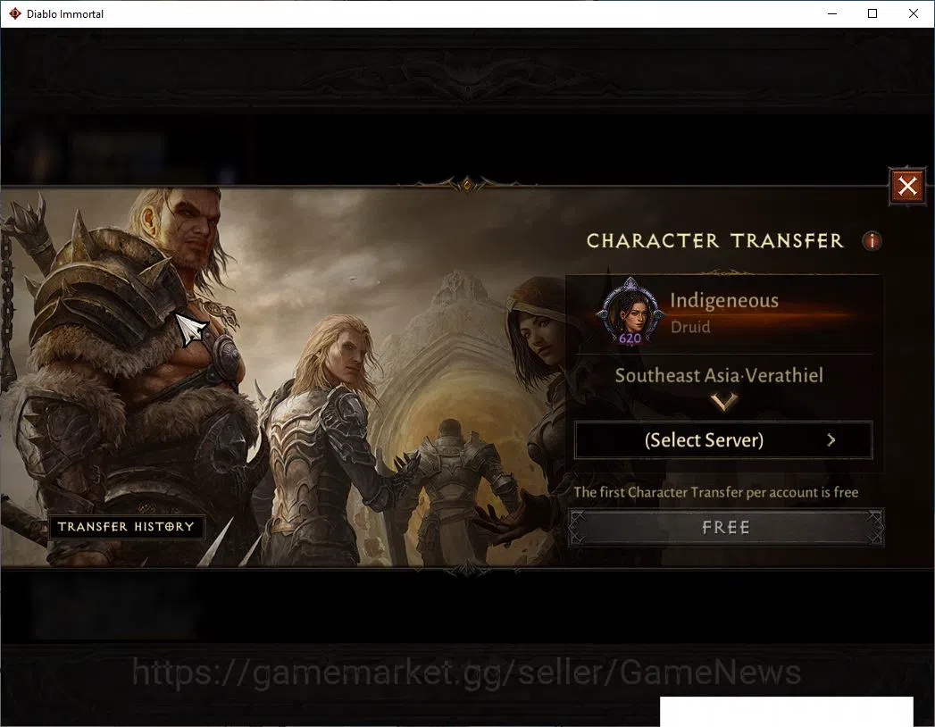 Diablo Immortal Accounts Starter SEA - Verathiel|Lv60 (620)|Druid|35K CR|Reso 480| Paragon Maledictor| Inferno II|Hell Lv 4