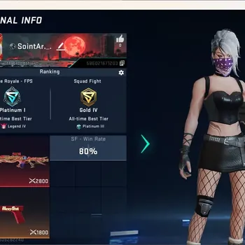 Blood Strike Accounts Collab Skin ASIA |1 Eternal Gun: M700-Seraph|1 Collab Gun: OPM SKS-Mumen Rider|1 Limited Origin-12|3
