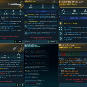 Borderlands 4 Items LVL1 FORGEKNIGHT LEVELING PACK (AMON CLASS MOD MAX ALL SKILLS + 534K SHIELD + AOE GRENADE + REPKIT
