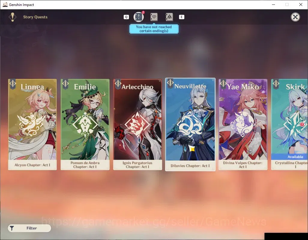 Genshin Impact Accounts Others ASIA|AR 56|6 Limited+1(5*Weapon)|Xilonen 18