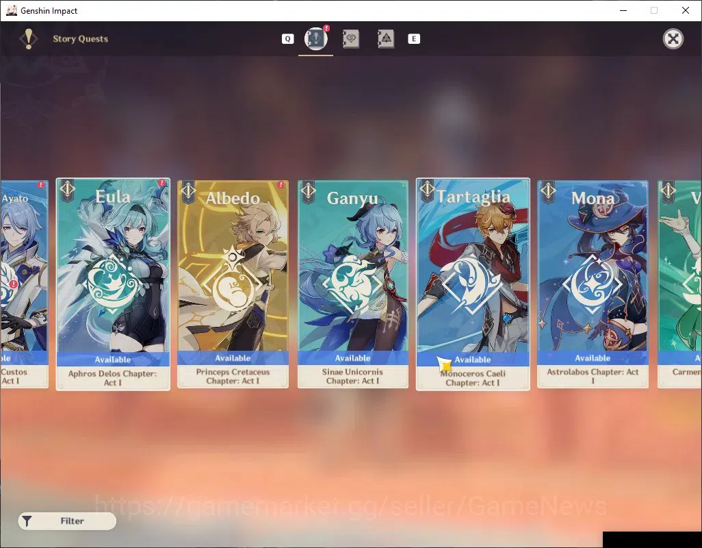 Genshin Impact Accounts Others ASIA|AR 56|6 Limited+1(5*Weapon)|Xilonen 20