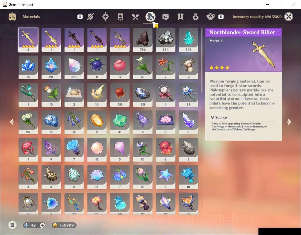 Genshin Impact Accounts Others ASIA|AR 56|6 Limited+1(5*Weapon)|Xilonen 7