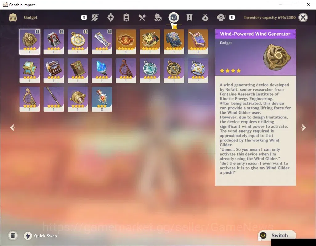 Genshin Impact Accounts Others ASIA|AR 56|6 Limited+1(5*Weapon)|Xilonen 8
