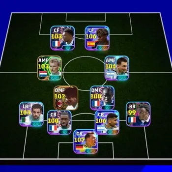 eFootball Accounts Legends & Iconic Players eFootball 2026 | 3201 Team Strength | 107 GK | 106 CF & CB | Premium Squad