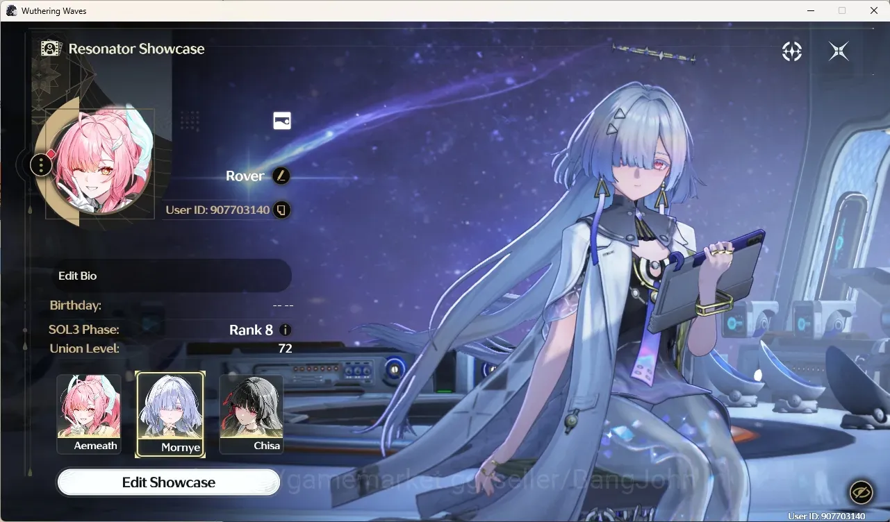 Wuthering Waves Accounts Others SEA|UL 72|Rank 8|8 Char Limited [Lucy 1