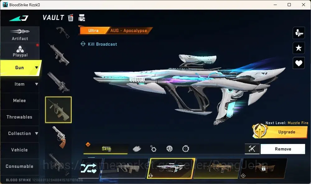 Blood Strike Accounts Collab Skin ASIA |1 Evo Fal|1 Eternal Zero Odashadow|Eternal Uzi|1 AOT,1 7DS,1 EVA|8 Ultra Guns|10 11