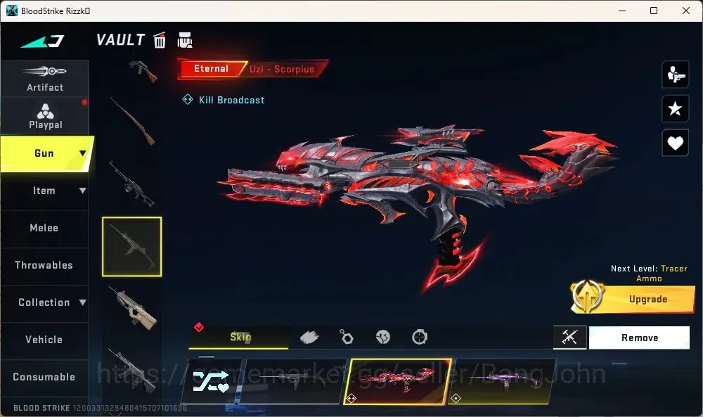Blood Strike Accounts Collab Skin ASIA |1 Evo Fal|1 Eternal Zero Odashadow|Eternal Uzi|1 AOT,1 7DS,1 EVA|8 Ultra Guns|10 14