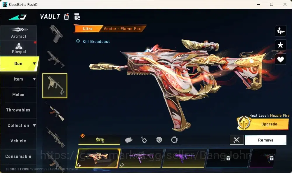 Blood Strike Accounts Collab Skin ASIA |1 Evo Fal|1 Eternal Zero Odashadow|Eternal Uzi|1 AOT,1 7DS,1 EVA|8 Ultra Guns|10 6