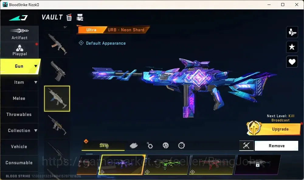 Blood Strike Accounts Collab Skin ASIA |1 Evo Fal|1 Eternal Zero Odashadow|Eternal Uzi|1 AOT,1 7DS,1 EVA|8 Ultra Guns|10 8