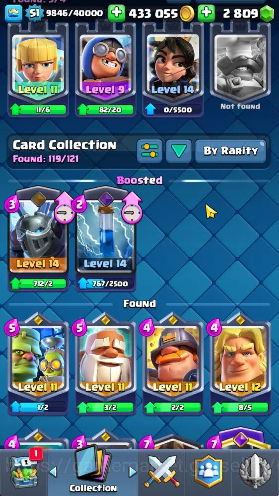 Clash Royale Accounts Lvl 51|Trophy 10000|KTL 14|Limited Skin|Card 119|1 image 13