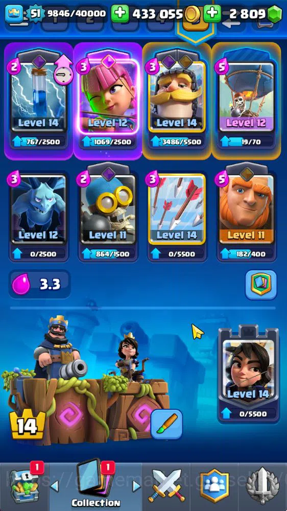 Clash Royale Accounts Lvl 51|Trophy 10000|KTL 14|Limited Skin|Card 119|1 image 4