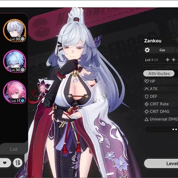 Neverness to Everness Accounts GLOBAL SEA|HL 20|TL 4|2 S-Class 1 Limited (Zankou + Signature),Sakiri|1 S-Class Standard