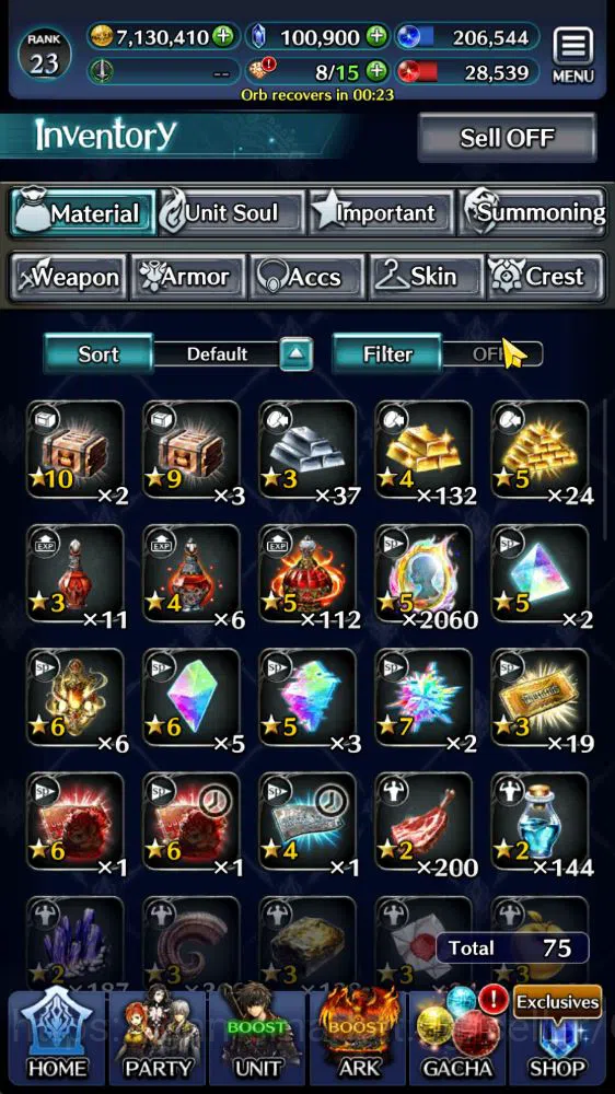 Last Cloudia Accounts Mid‑Game GLOBAL|100k Crystal|Collab 4