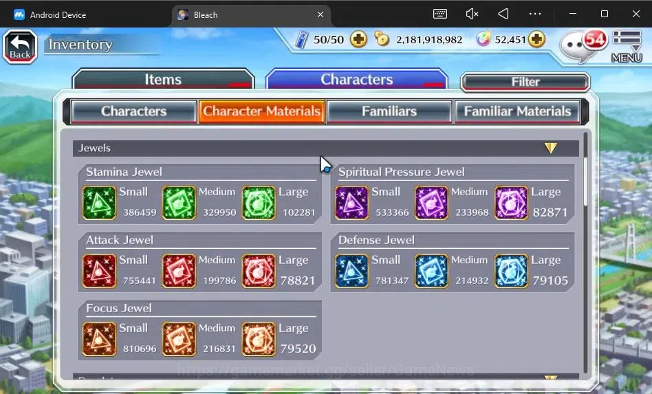 Bleach: Brave Souls Accounts [GLOBAL]52K Orb|2 New Ichigo Renewed,10th Anniv[Ru image 12