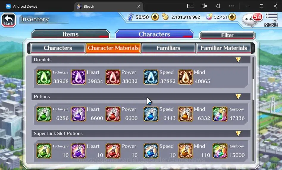 Bleach: Brave Souls Accounts [GLOBAL]52K Orb|2 New Ichigo Renewed,10th Anniv[Ru image 13