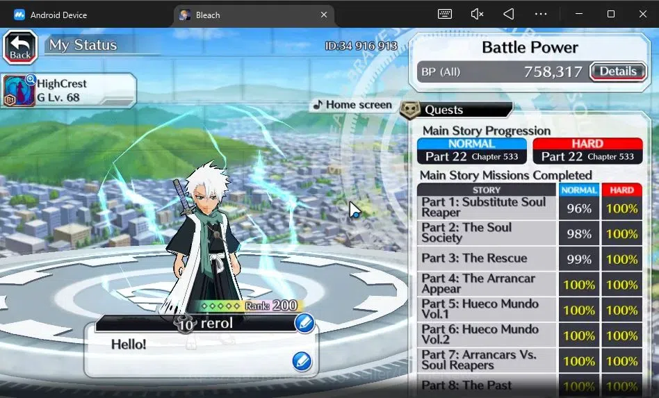 Bleach: Brave Souls Accounts [GLOBAL]52K Orb|2 New Ichigo Renewed,10th Anniv[Ru image 4