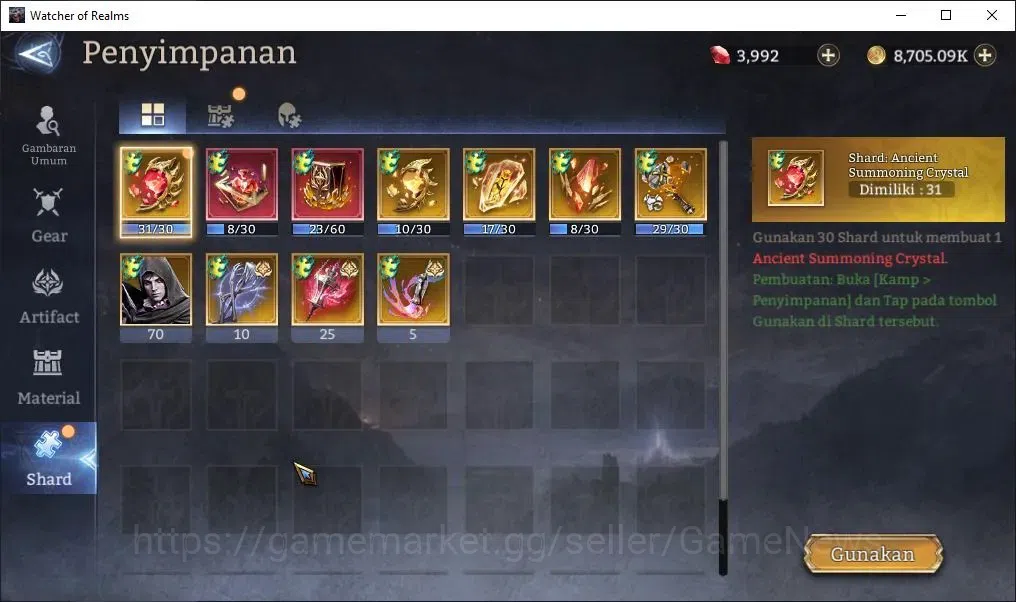 Watcher of Realms Accounts Global 60x|Lv 44| 841K Power | 1 Lord [Rivenhald]+ image 11
