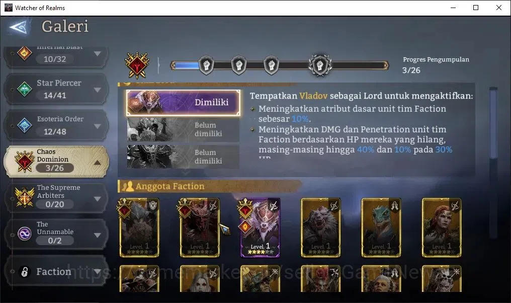 Watcher of Realms Accounts Global 60x|Lv 44| 841K Power | 1 Lord [Rivenhald]+ image 14