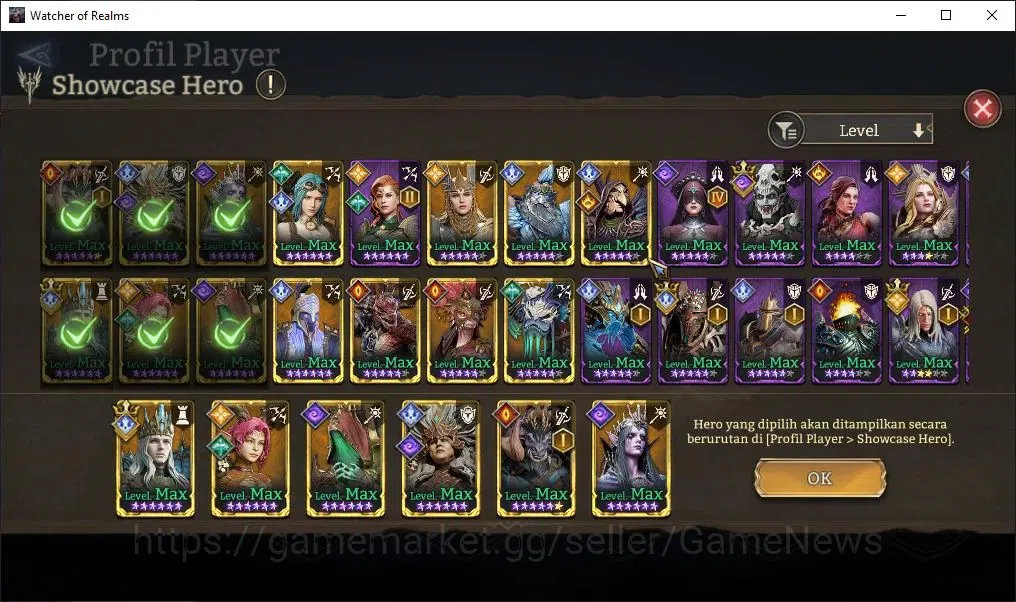 Watcher of Realms Accounts Global 60x|Lv 44| 841K Power | 1 Lord [Rivenhald]+ image 16