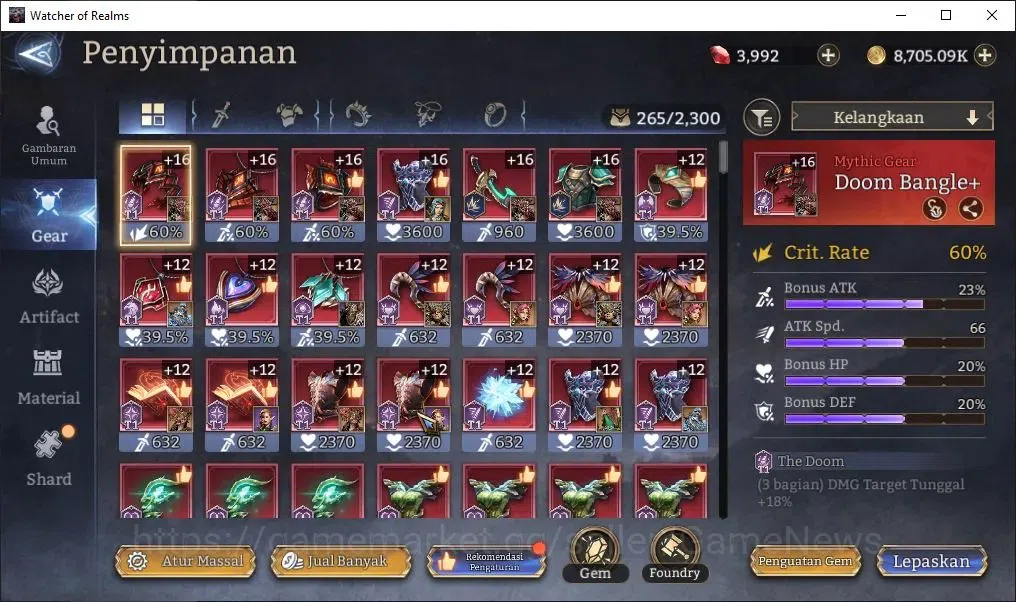 Watcher of Realms Accounts Global 60x|Lv 44| 841K Power | 1 Lord [Rivenhald]+ image 7