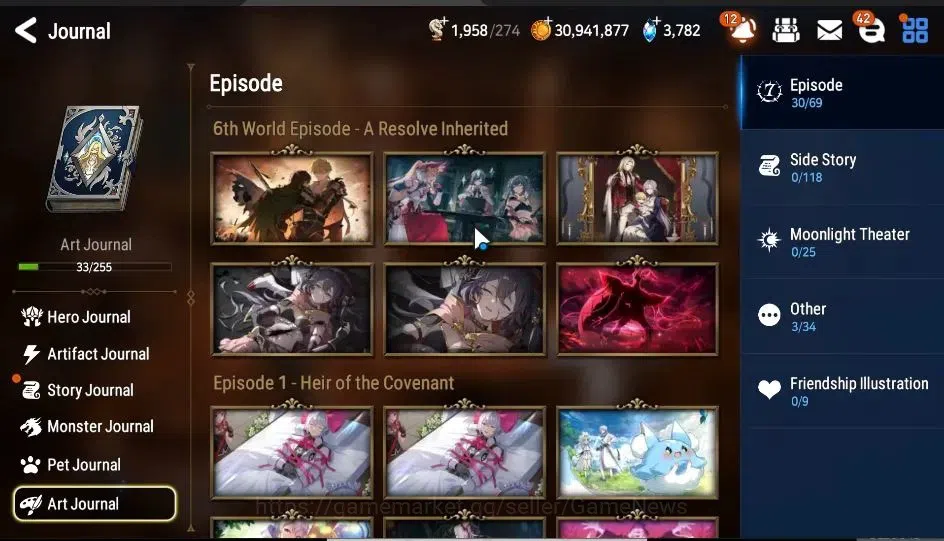 Epic Seven Accounts GLOBAL Unverif|NewEra|9 ML(Salome,BArunka,RoLight, image 12