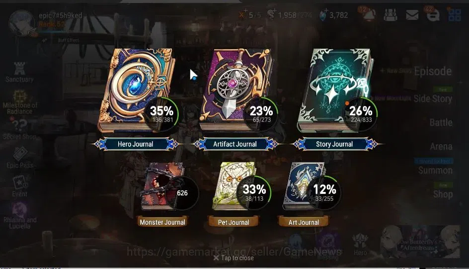 Epic Seven Accounts GLOBAL Unverif|NewEra|9 ML(Salome,BArunka,RoLight, image 3