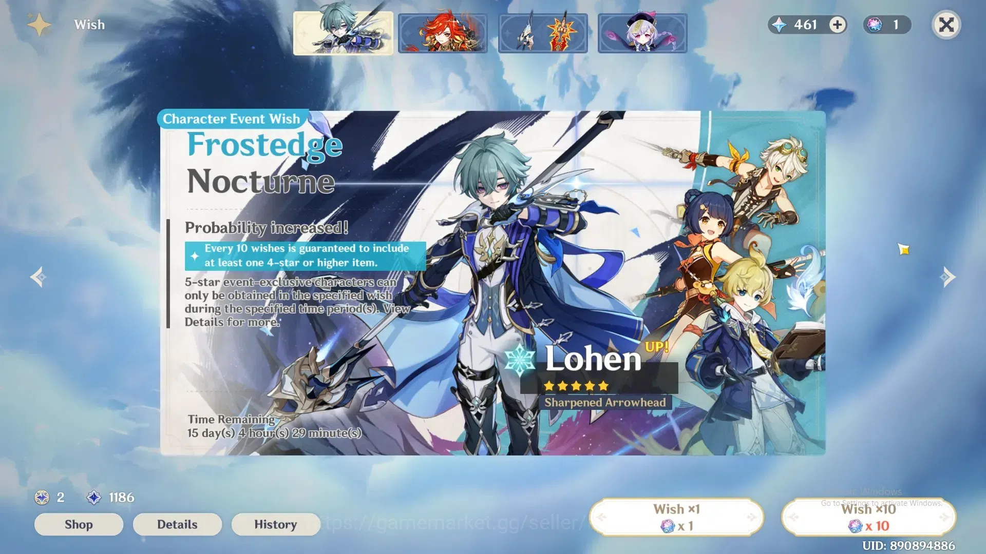 Genshin Impact Accounts ASIA | AR 57 |17 Limited + 8 Standar |[Arlecchino, image 4