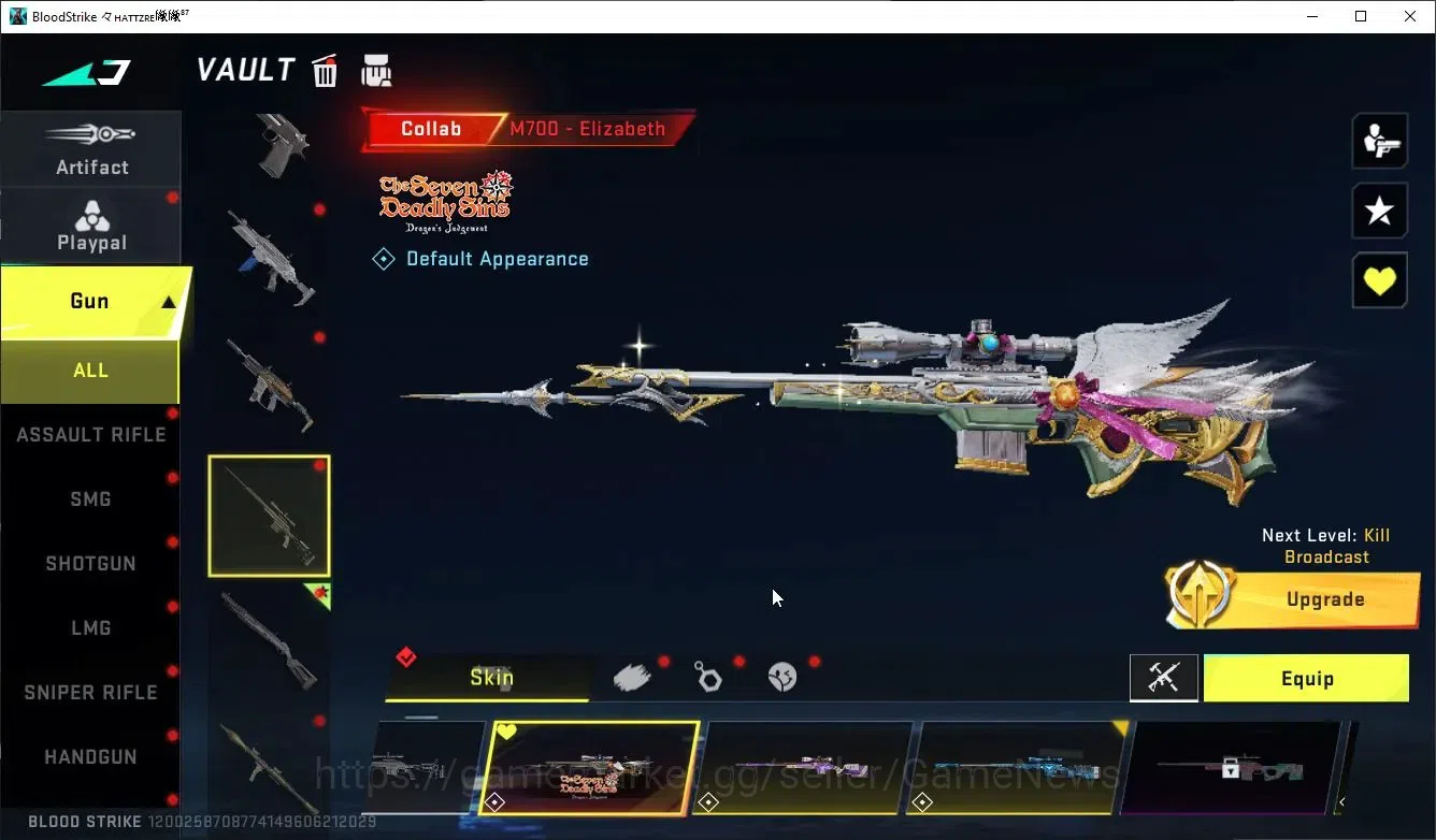 Blood Strike Accounts ASIA|COLLAB 7DS Mtoo-Elizabeth,QBZ95-Darkness+2 UL image 5