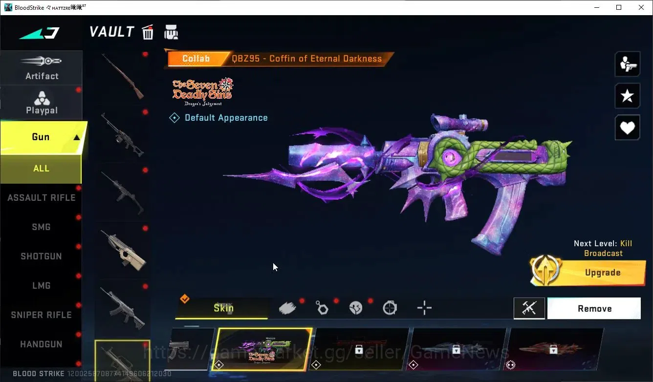Blood Strike Accounts ASIA|COLLAB 7DS Mtoo-Elizabeth,QBZ95-Darkness+2 UL image 6