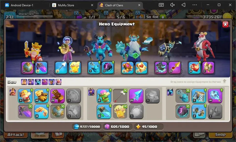 Clash of Clans Accounts Global | TH 17 | BH 10|LVL 231|HH 11|BK 90, AQ 89, image 13