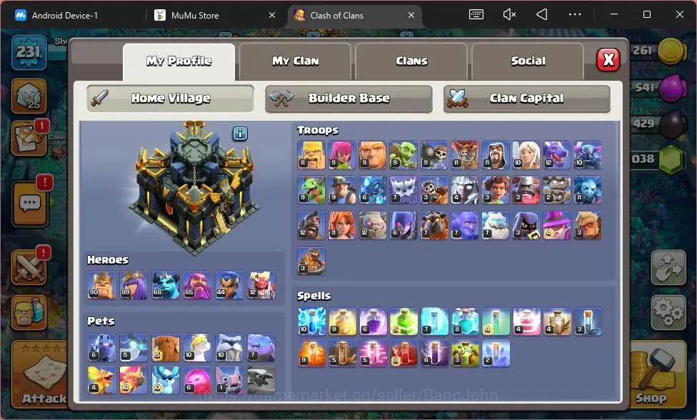 Clash of Clans Accounts Global | TH 17 | BH 10|LVL 231|HH 11|BK 90, AQ 89, image 20