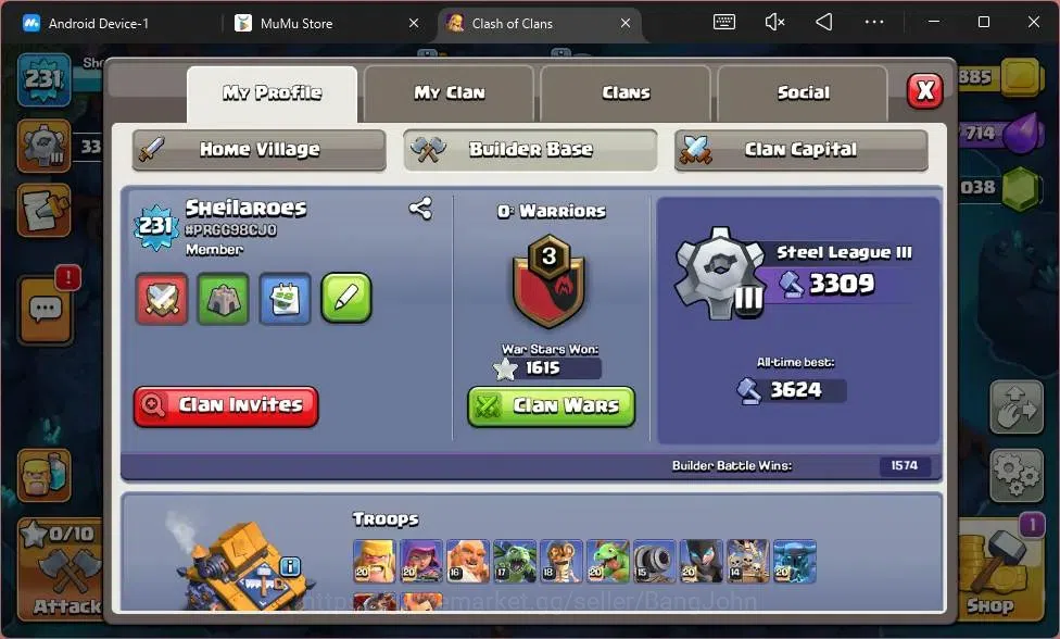 Clash of Clans Accounts Global | TH 17 | BH 10|LVL 231|HH 11|BK 90, AQ 89, image 9