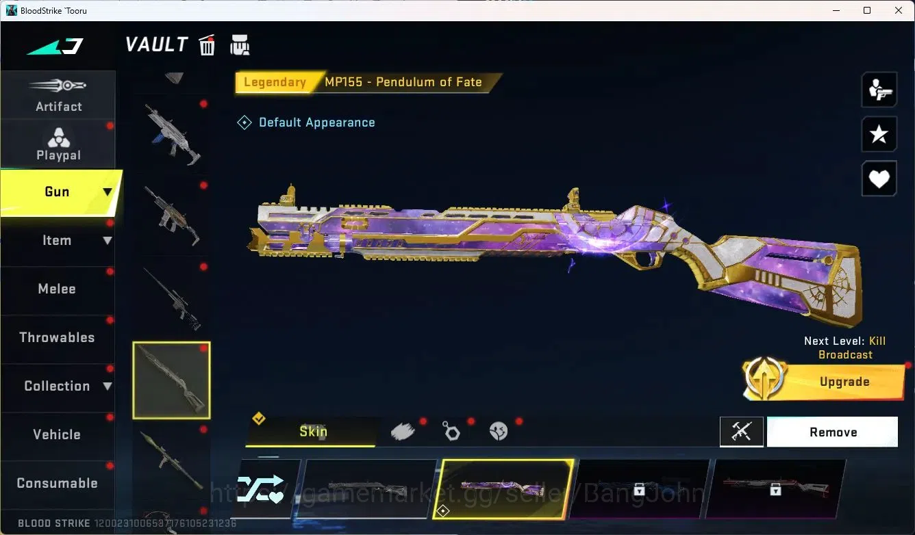 Blood Strike Accounts Collab Skin ASIA | Eternal Desert Eagle - Scorpius | 4 Collab Gun | BLEACH ZERO Striker | 4 Ultra Guns 10