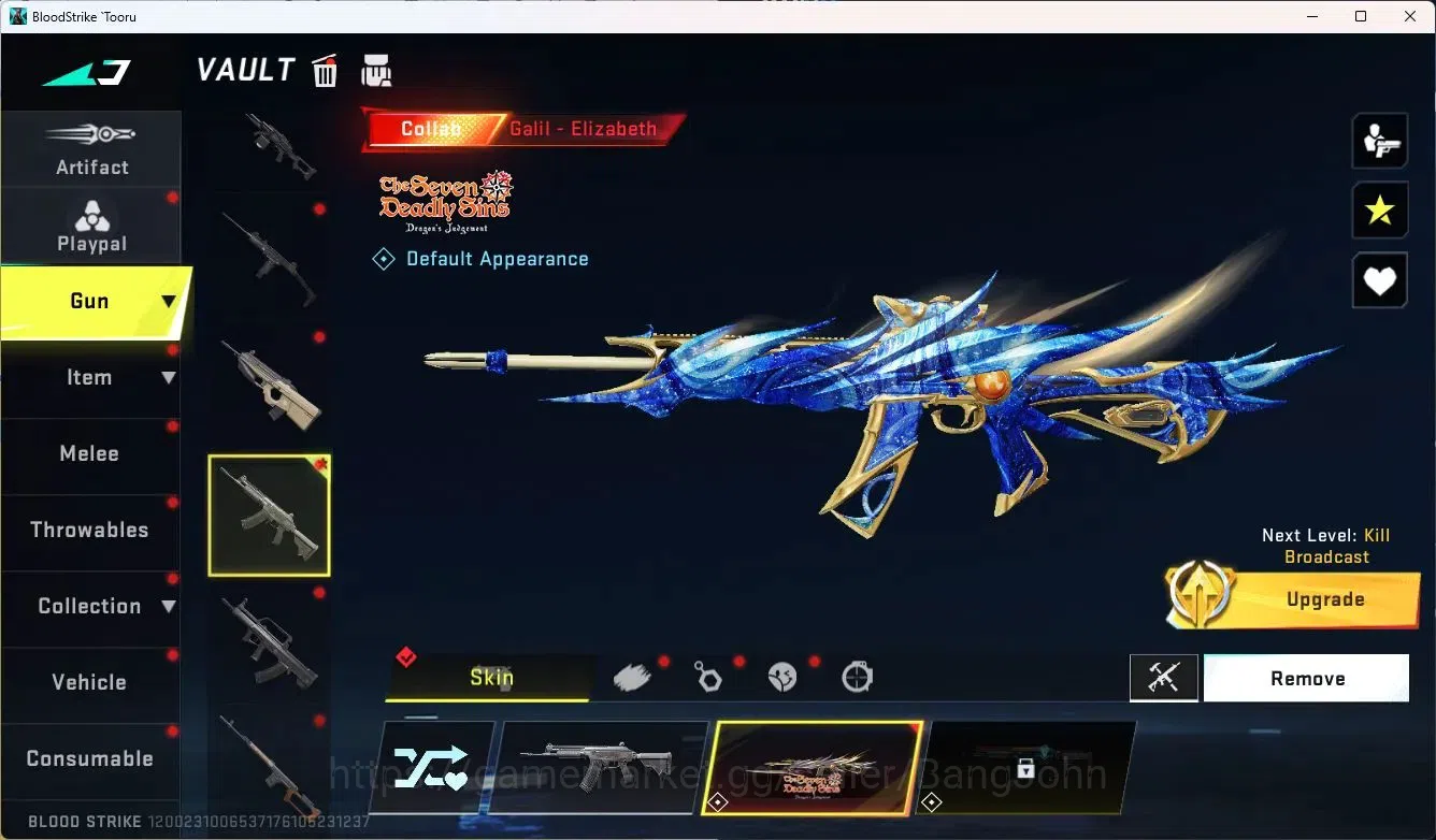 Blood Strike Accounts Collab Skin ASIA | Eternal Desert Eagle - Scorpius | 4 Collab Gun | BLEACH ZERO Striker | 4 Ultra Guns 15