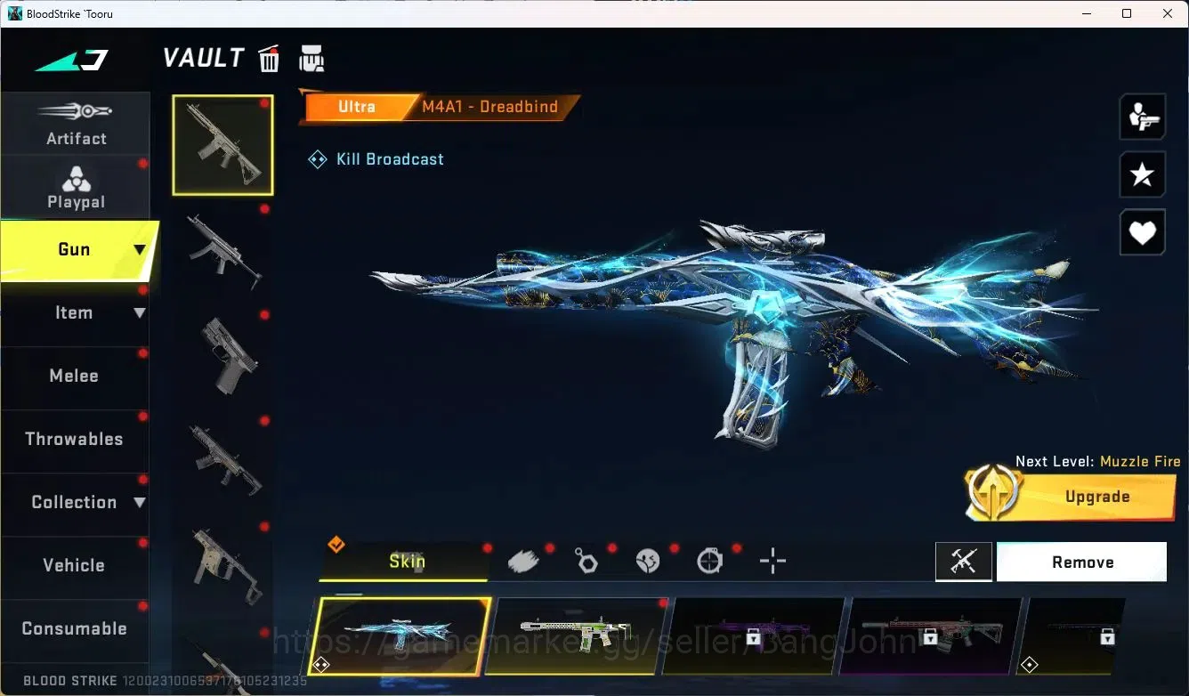 Blood Strike Accounts Collab Skin ASIA | Eternal Desert Eagle - Scorpius | 4 Collab Gun | BLEACH ZERO Striker | 4 Ultra Guns 2