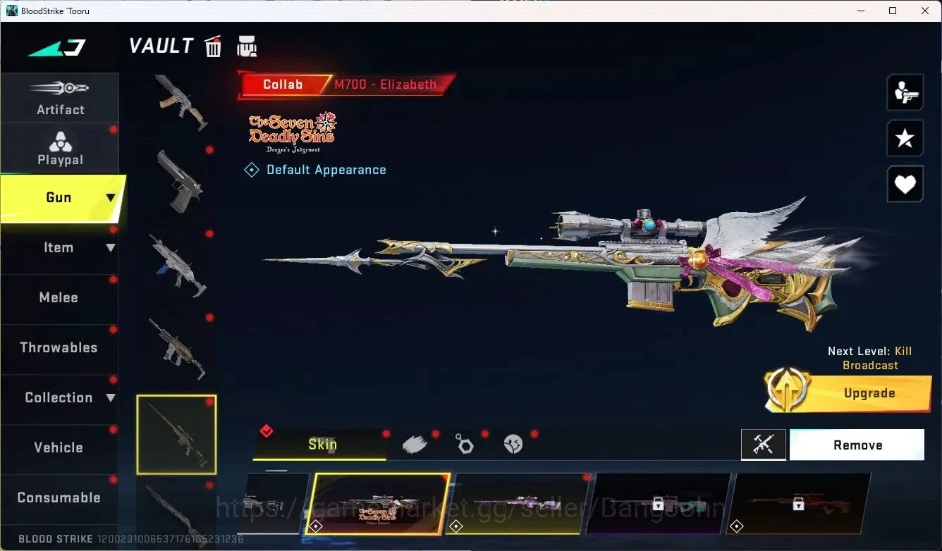 Blood Strike Accounts Collab Skin ASIA | Eternal Desert Eagle - Scorpius | 4 Collab Gun | BLEACH ZERO Striker | 4 Ultra Guns 9