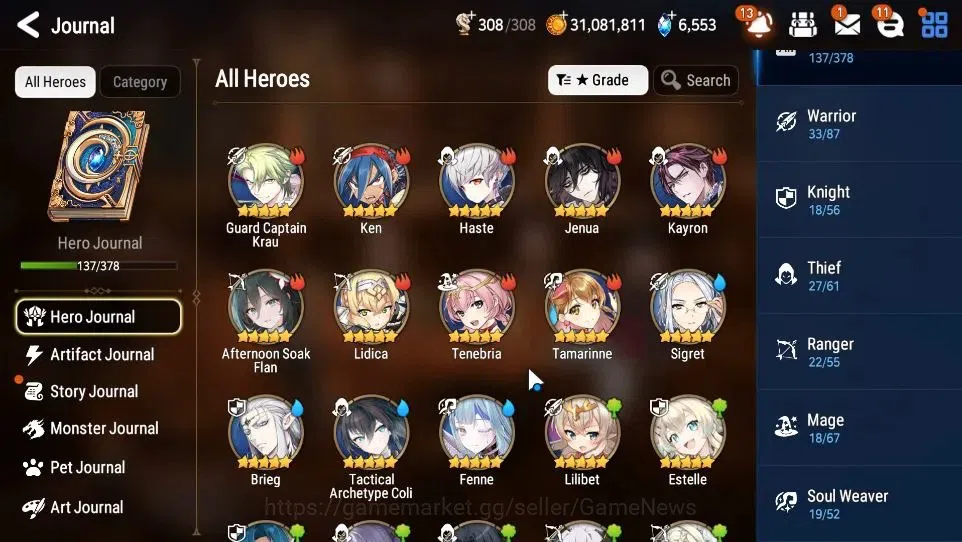 Epic Seven Accounts GLOBAL Unverif|New Era|10 ML(Salome,NM Luna,Ruele image 7