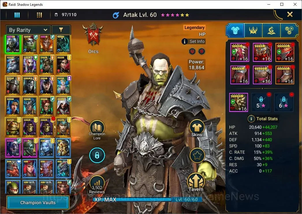 Raid: Shadow Legends Accounts Mid-Game Lv 28|824K Power|20 1